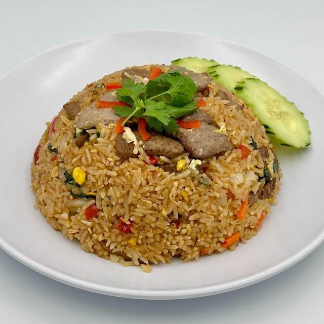 Spicy Basil Fried Rice.