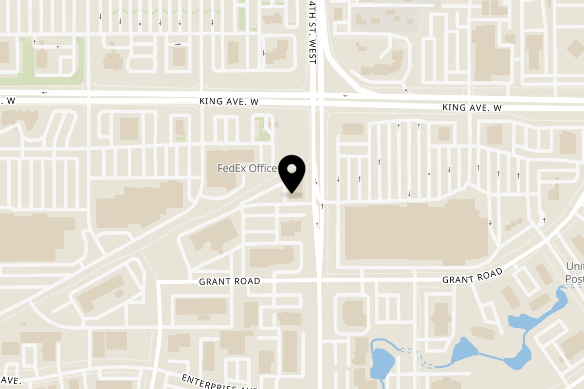 Map showing the location of Rice Thai Cuisine Billings on 900 S 24th St W in Billings